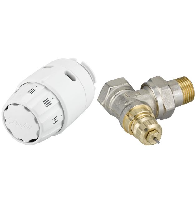 Комплект термостатический Danfoss RA-FN + RAS-C2 1/2", угловой