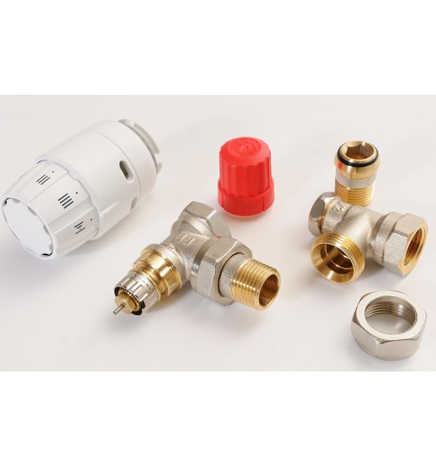 Комплект термостатический Danfoss RAS-C2 + RA-N + RLV-S 1/2", угловой