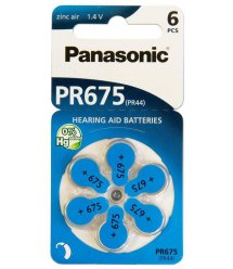 Батарейка Panasonic воздушно-цинковая PR675H(675A, AC675E/EZ, ZA675, DA675)