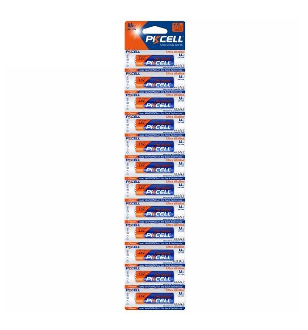Батарейка солевая PKCELL 1.5V AA/R6 12 шт