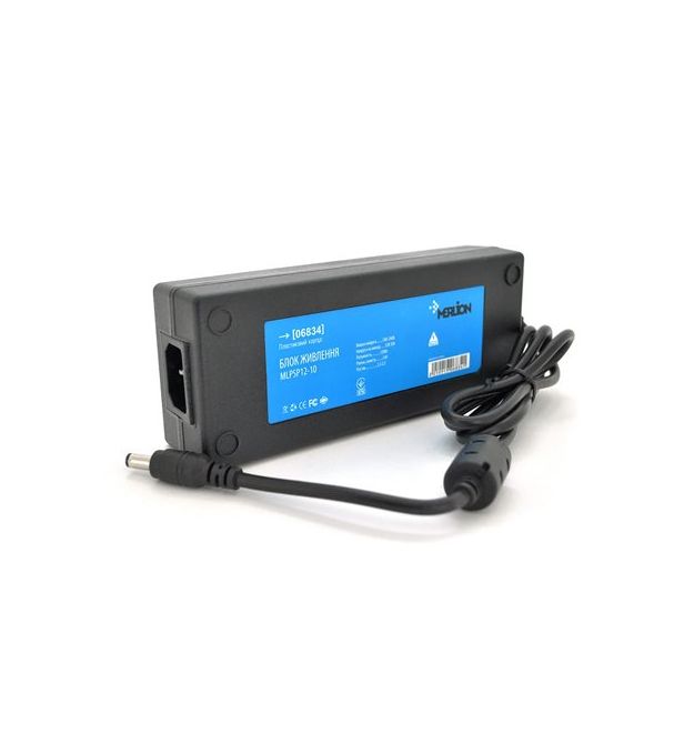 Импульсный адаптер питания Merlion MLPSP12-12, 12В 12А (144Вт) штекер 5,5 - 2,5 + шнур питания, длина 1,70м Q100