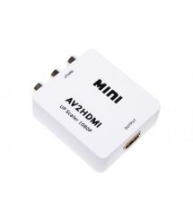 Конвертер Mini VGA to AV 3RCA(мама)/GA(мама) 720P / 1080P White