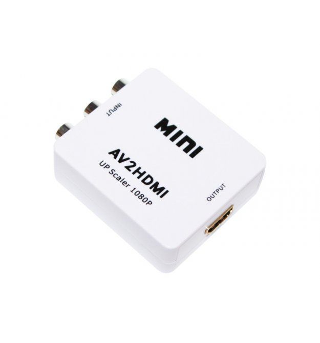 Конвертер Mini VGA to AV 3RCA(мама)/GA(мама) 720P / 1080P White