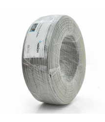Телефонный кабель Merlion 4 жилой 28awg CCS, моножильный, круглый, 100 метров в бухте серый