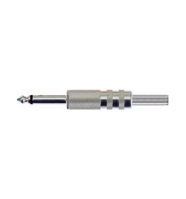 Разъем 6,3 моно под кабель с пружиной