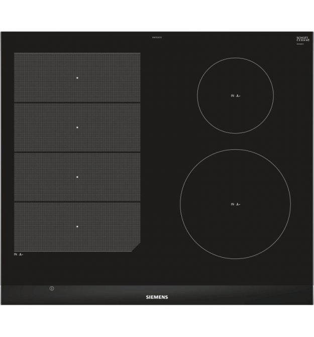 Варочная поверхность стеклокерам. Siemens EX675LEC1E -индукция/60см/3 зоны/слайдер/черный