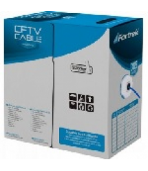 Кабель Fortrek UTP 4х2х0,5мм, (CCA) для внутр. работ, black, 305м.