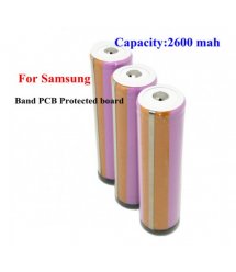 Аккумулятор 18650 Li-Ion Samsung ICR18650-26J M Protected, 2600mAh, 5.2A, 4.2 - 3.63 - 2.75V, цена за шт