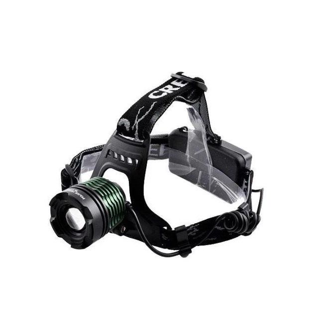 Налобный фонарик Bailong BL-2188B-T6, Cree XML-T, 3 реж., Zoom, корпус-алюминий, водостойкий, ударопрочный, 18650 ак-тор, USB