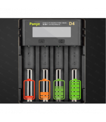 Зарядное устройство универсальное , 4 канала,LCD дисплей, поддерживает Li-ion, Ni-MH и Ni-Cd AA (R6), ААA (R03), AAAA, С (R14)