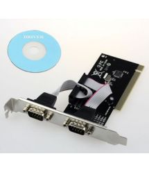 Контроллер PCI RS232(9Pin)+RS232(9Pin), 2 порта, TX382B-2S, BOX