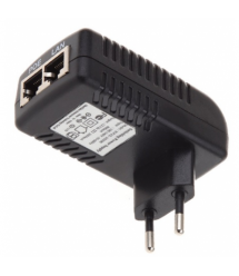 POE инжектор 24V 0.5A (12Вт) с портами Ethernet 10 / 100