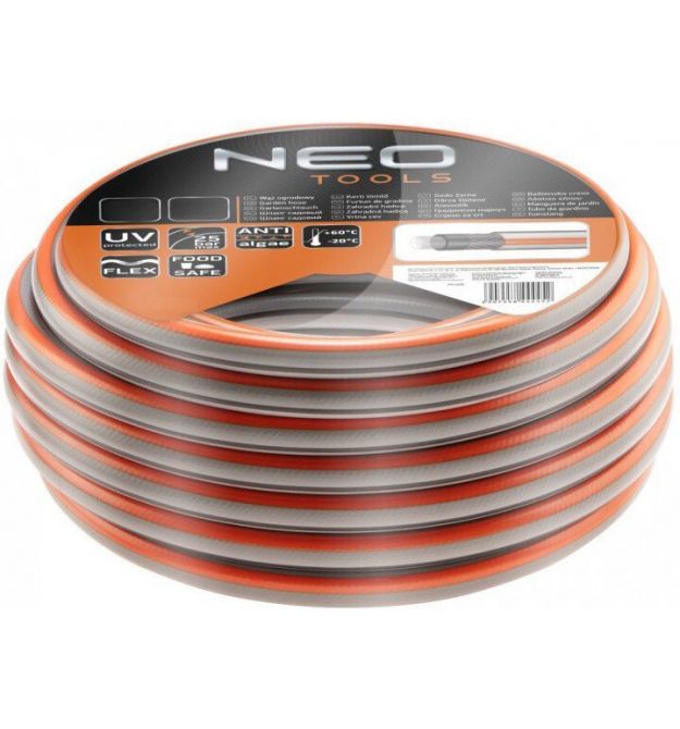 Шланг садовый NEO 1/2" x 30 m, 4-слой. Optima -20°C/+60°C, 8(max25)bar