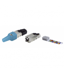 Модульный коннектор OK-net Кат.6А FTP RJ-45 (OK-KJ301-6AS, 681-0301)