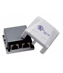 Розетка наружного монтажа OK-net 6a FTP 2 порт (OK-FP303)
