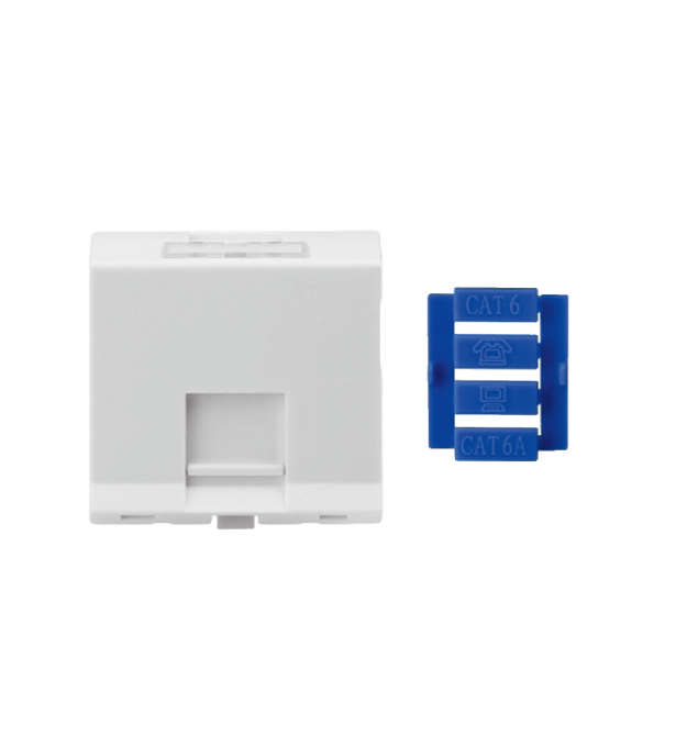 Модульна вставка OK-net, 45х45 1 порт, тип 2