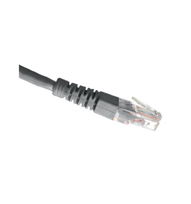 Патч-корд OK-net Кат.5e UTP 24AWG Серый Без защиты фиксатора 10м (OK-PC2500G)