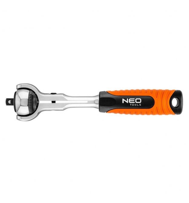Ключ Neo трещоточный 1/4", 360°, 72 зубца