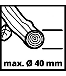 Измельчитель садовый Einhell GC-KS 2540, 2000 Вт, диам. 40 мм, ножевой вал