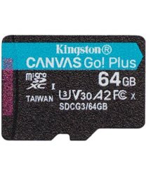 Карта памяти Kingston 64GB microSDXC C10 UHS-I U3 A2 R170/W70MB/s