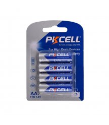 Батарейка литиевая PKCELL LiFe 1.5V AA - FR6, 4 шт в блистере (упак.48 штук) цена за блист.Q12