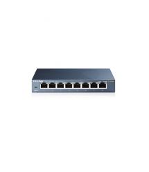 Коммутатор TP-LINK TL-SG108 8x1GE, Неуправляемый, Настольный, Метал.Корп