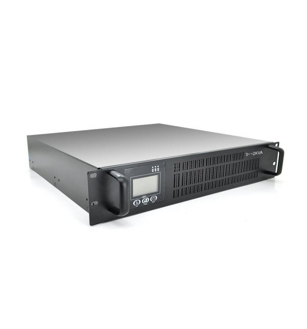 ИБП с правильной синусоидой ONLINE RT-2KS-LCD, RACK 2000VA (1800Вт), 72 В, Встроенная батарея 12V 7,5 Ah х 6 шт (482*600*87), Q1