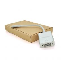Хаб-конвертор Type-C (папа) на VGA(мама), 10 см, Silver, Box