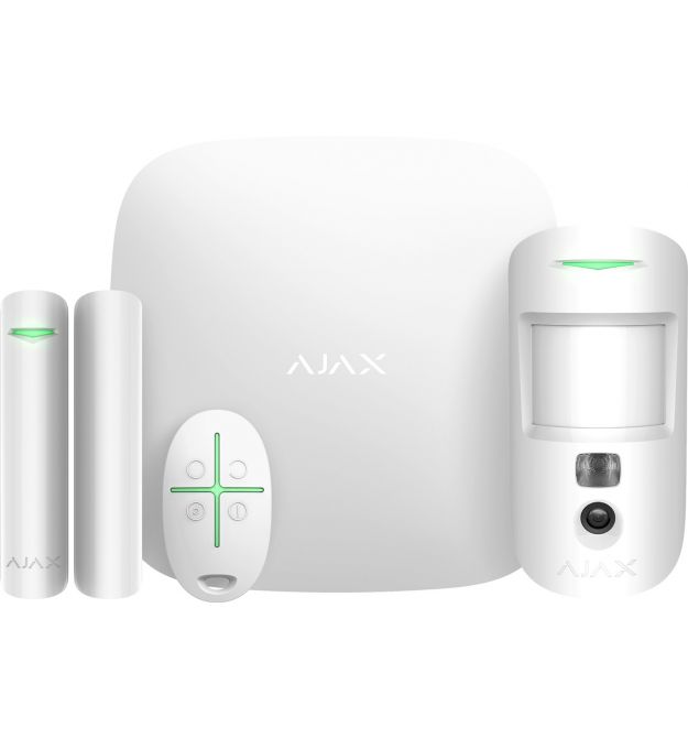 Комплект сигнализации Ajax StarterKit Cam Plus белый