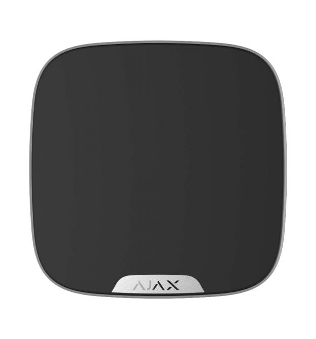 Беспроводная уличная сирена Ajax StreetSiren DoubleDeck Черная с креплением для брендированной лицевой панели