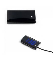 Светодиодный цифровой вольтметр герметичний IP99, диапазон измерений от 8V до 18V, Dark blue