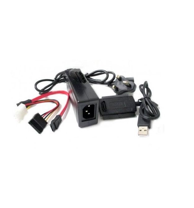 Контроллер активный USB 2.0 - IDE / IDE mini / SATA с БП 12V