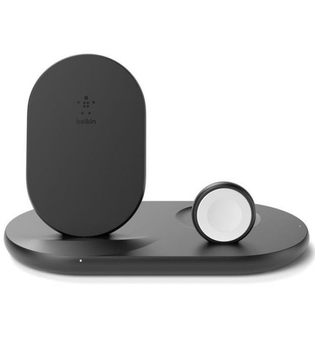 Беспроводное зарядное устройство Belkin 3-in-1 Wireless Pad/Stand/Apple Watch, black