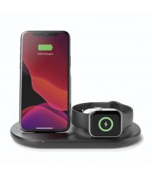 Belkin 3-in-1 Wireless Pad/Stand/Apple Watch[Зарядний пристрій бездротовий 3в1 iPhone/Watch/AirPods, чорний]