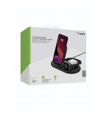 Belkin 3-in-1 Wireless Pad/Stand/Apple Watch[Зарядний пристрій бездротовий 3в1 iPhone/Watch/AirPods, чорний]