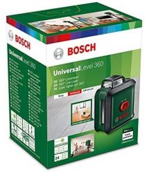Нівелір лазерний Bosch UniversalLevel 360, діапазон ±4°, точність±0.4 мм на 30 м, до 24 м, 0.56 кг