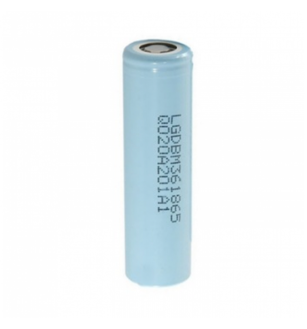 Аккумулятор 18650 Li-Ion LG LGDBM361865 (LG M36), 3450mAh, 10A, 4.2 - 3.63 - 2.5V, цена за шт, Cyan