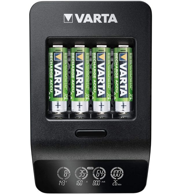 Зарядное устройство VARTA LCD Smart Plus CHARGER+4xAA 2100 mAh