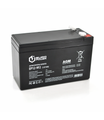 Аккумуляторная батарея EUROPOWER AGM EP12-9F2 12 V 9Ah ( 150 x 65 x 95 (100) ) Black Q10