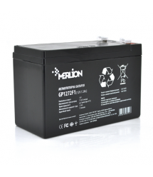 Аккумуляторная батарея MERLION AGM GP1272F1 12 V 7,2 Ah ( 150 x 65 x 95 (100) ) Black Q10
