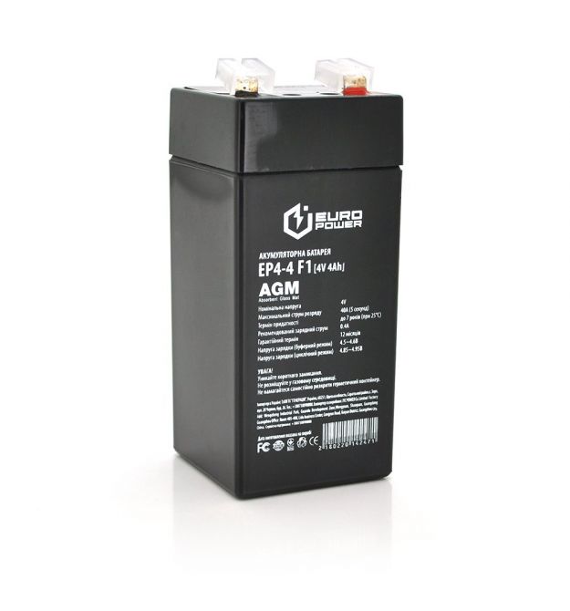 Аккумуляторная батарея EUROPOWER AGM EP4-4M1 Black