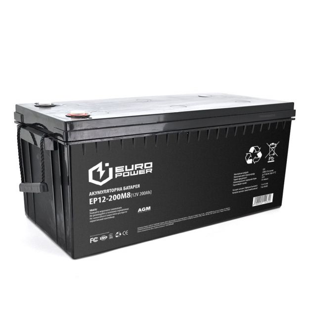 Аккумуляторная батарея EUROPOWER AGM EP12-200M8