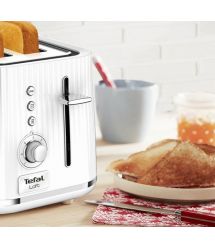 Тостер TEFAL LOFT TT761138, 850 Вт, белый
