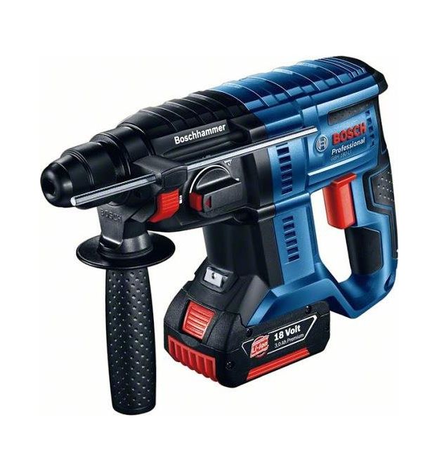 Bosch Перфоратор GBH 180-LI, акумуляторний, 1x4.0 Ач, 18, 2 Дж, 2.3 кг