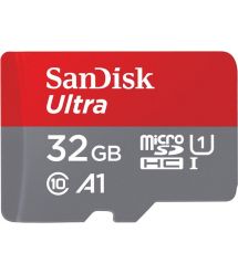 Карта памяти SanDisk 32GB microSDHC C10 UHS-I R100MB/s Ultra + SD
