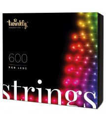 Twinkly Smart LED Гирлянда Twinkly Strings RGB 600, BT+Wi-Fi, Gen II, IP44, кабель черный