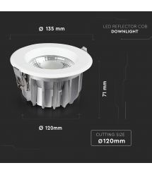 V-TAC Світильник вбудований LED[SKU-1272]