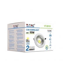 Светильник встраиваемый LED V-TAC, 10W, SKU-1272, 230V, 1200Lm, 6.4K, круглый