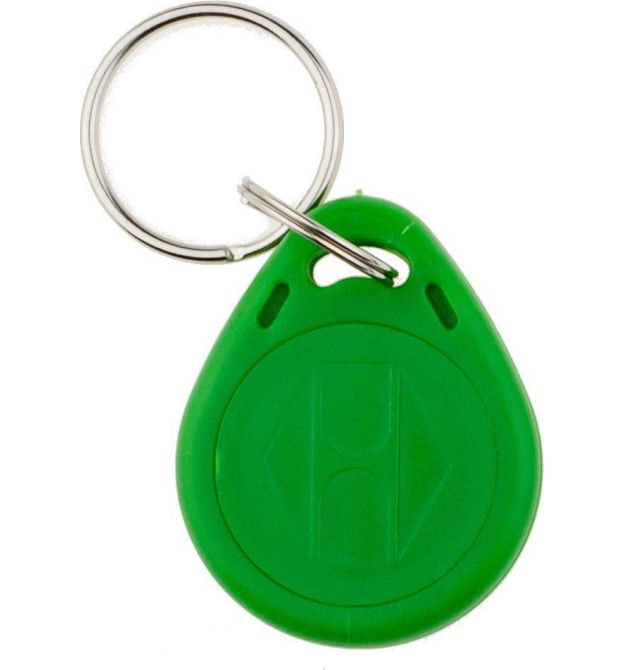 Брелок бесконтактный RFID с кодом EM4100 EM Marine 125Khz (пластик, цвет зеленый), цена за штуку