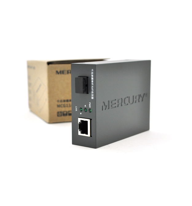 Медиаконвертер Mercury MCG11A-3 А (IC+175), 1310 WDM, 10M - 100M - 1000M, (0 +70C), 20km + блок питания 5V 2A (евро вилка) Q10